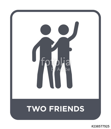 Two Friends Icon Vector Stock Image And Royalty Free Vector 430x500 Two Friends Icon Vector Stock Image And Royalty Free Vector