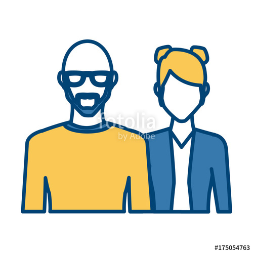 Couple Of Friends Icon Vector Illustration Graphic Design Stock 500x500 Couple Of Friends Icon Vector Illustration Graphic Design Stock