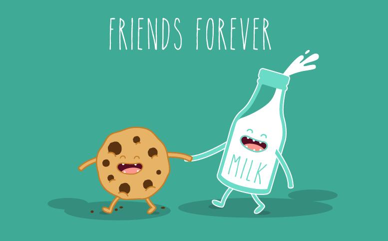 777x482 Funny Cartoon Friends Vector Material Free Download