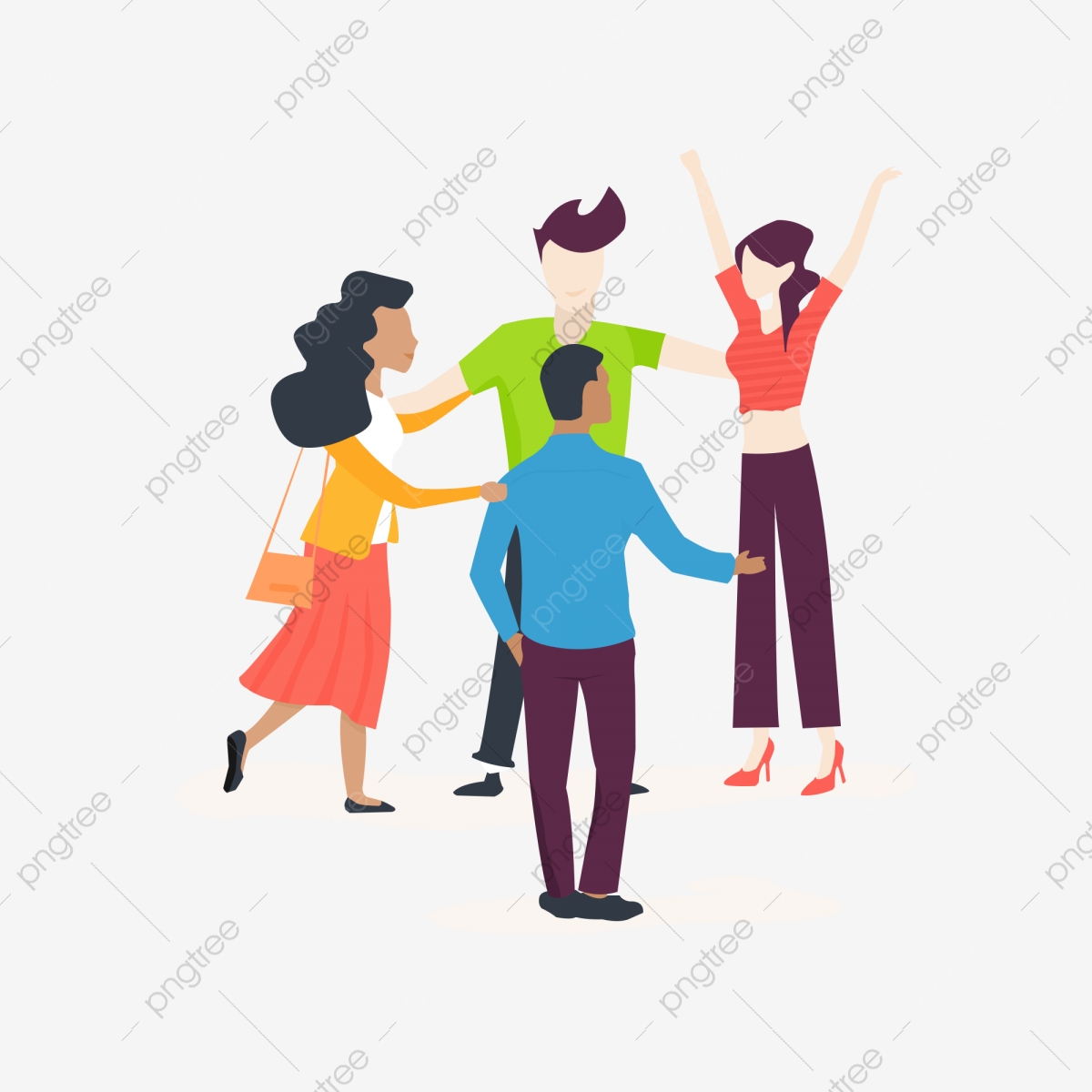 1200x1200 Girl Vector Friend Element, Girl Vector, Cartoon Friends, Vector