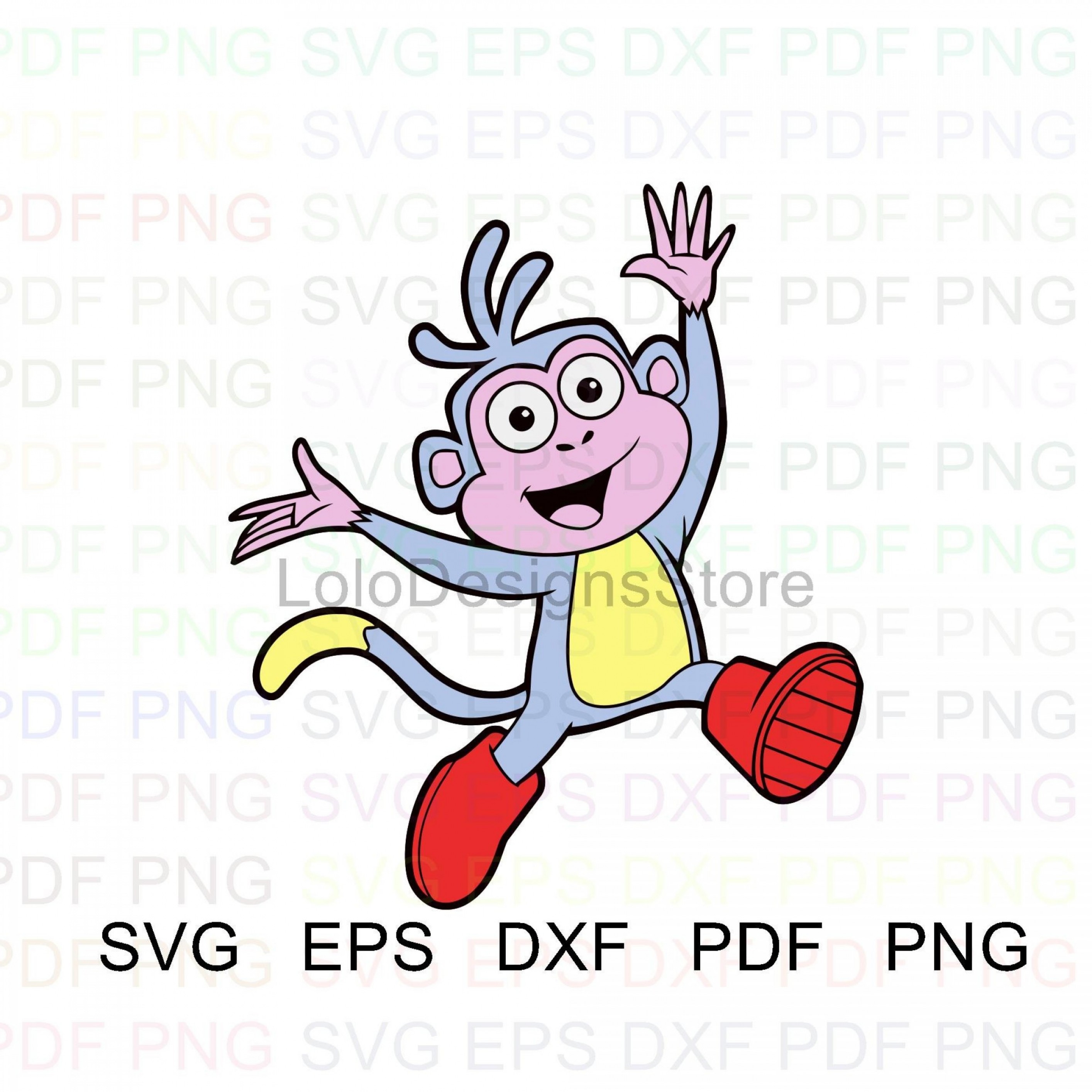 2829x2829 Boots Dora And Friends Vector Clipart Catchsplace