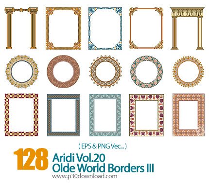 430x382 Frame Of The Old Fringe Vector Of The World Download Full