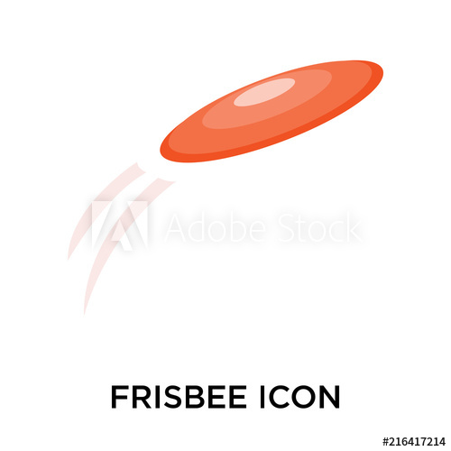 500x500 Frisbee Icons Isolated On White Background Modern And Editable