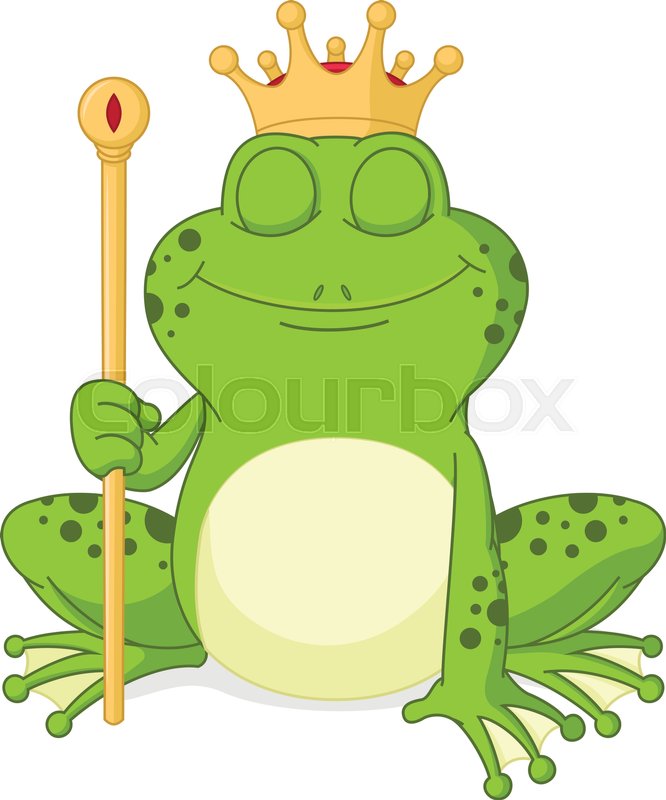 666x800 Vector Illustration Of Prince Frog Stock Vector Colourbox