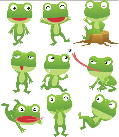 502x578 Cartoon Frogs Free Vectors Free Download