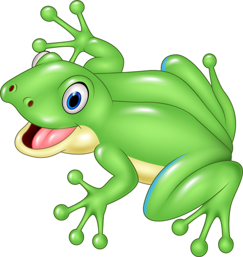 500x527 Cute Cartoon Frog Vector Free Download
