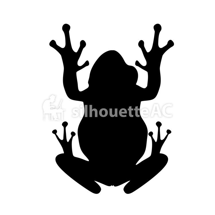 750x750 Free Silhouette Vector Frog An Illustration