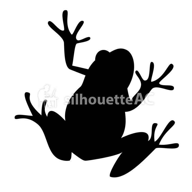 750x750 Free Silhouette Vector Frog Icon