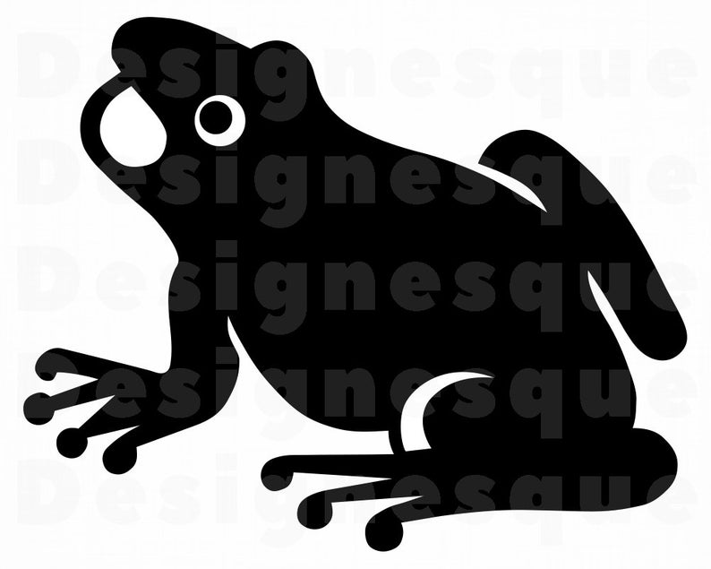 794x635 Frog Silhouette Frog Silhouette Clipart Frog Silhouette Etsy