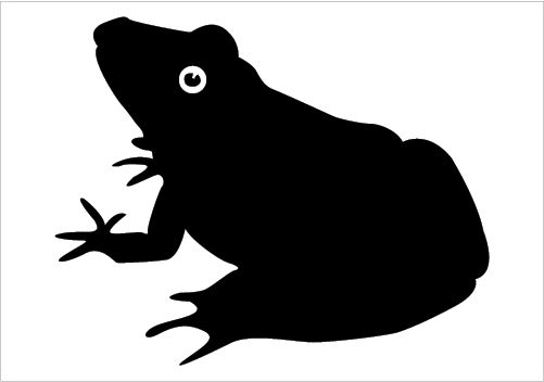 Frog Silhouette Vector at Vectorified.com | Collection of Frog ...