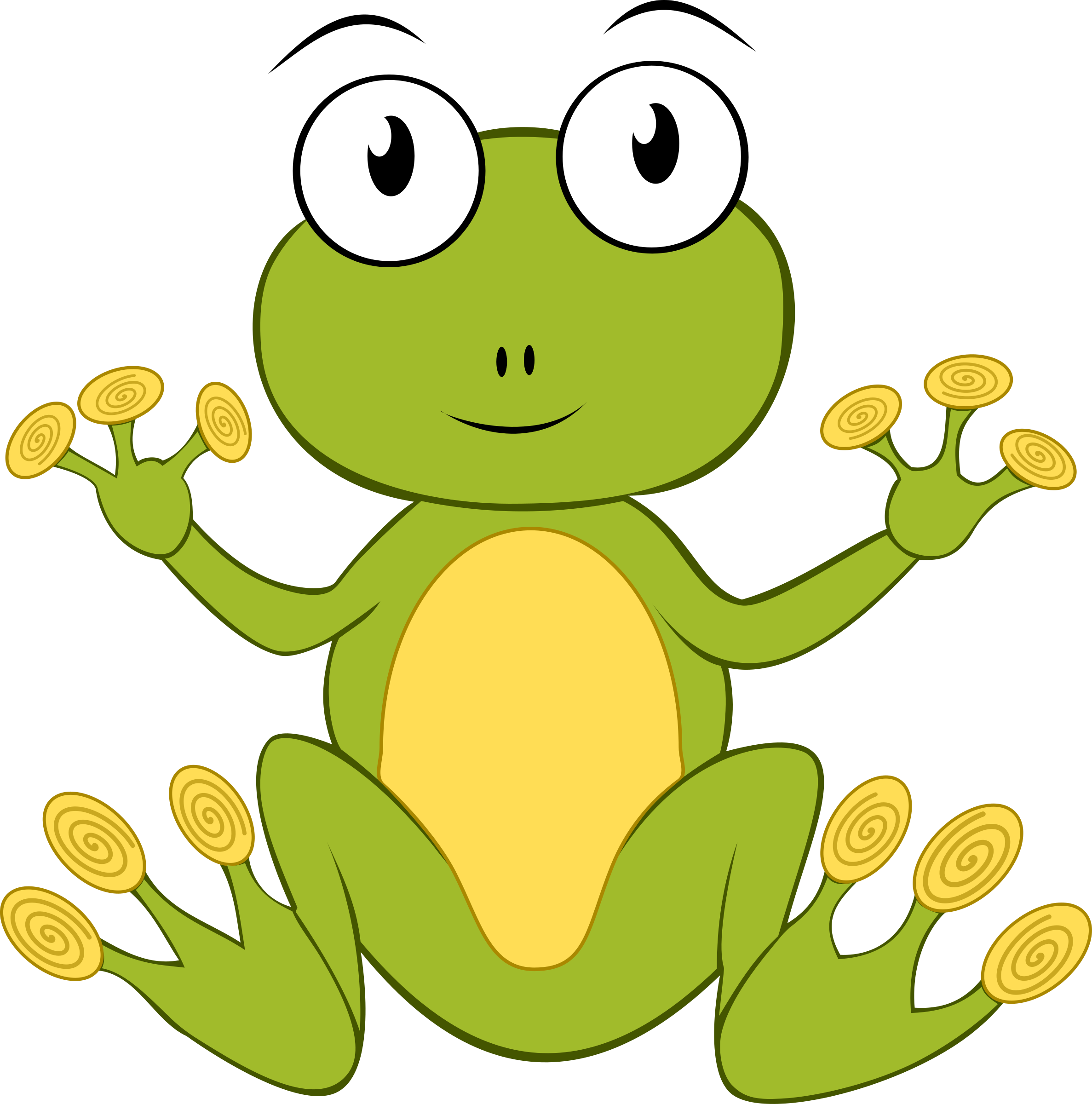 Cartoon Frog Vector Clipart Image 2374x2400 Cartoon Frog Vector Clipart Image