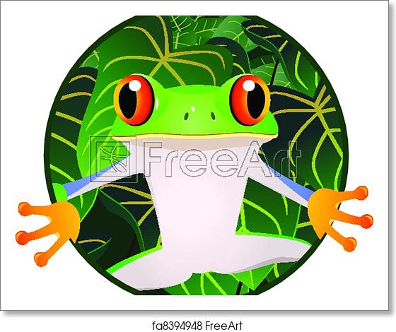 Free Art Print Of Beautiful Frog Vector Illustration Of Beautiful 560x470 Free Art Print Of Beautiful Frog Vector Illustration Of Beautiful