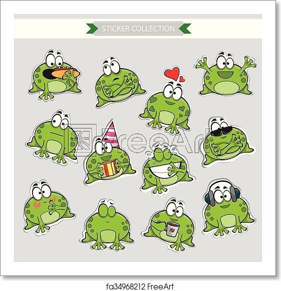 Free Art Print Of Frog Vector Stickers Frog Mascot Emoticons 561x581 Free Art Print Of Frog Vector Stickers Frog Mascot Emoticons