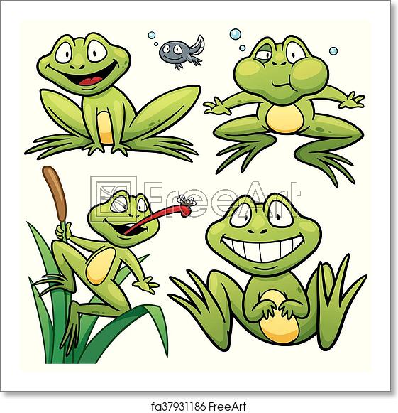 Free Art Print Of Frog Vector Illustration Of Cartoon Frog 561x581 Free Art Print Of Frog Vector Illustration Of Cartoon Frog