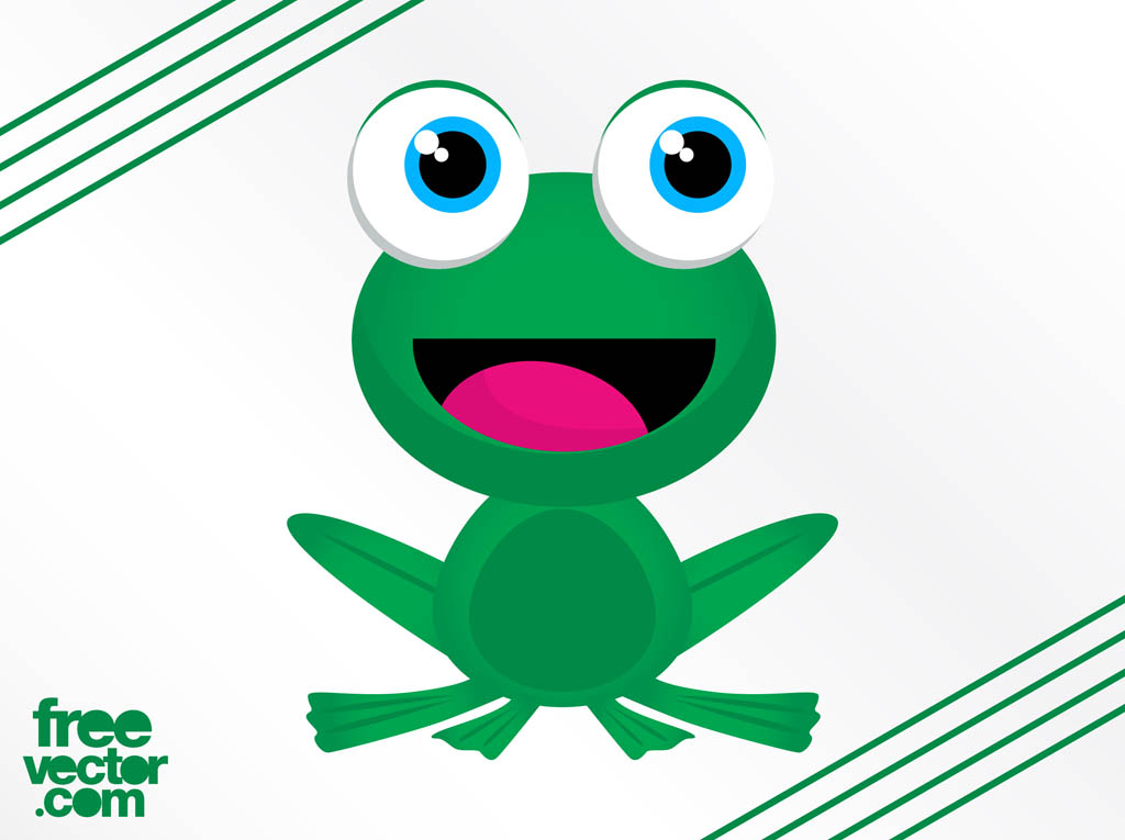 Happy Frog Character Vector Art Graphics 1024x765 Happy Frog Character Vector Art Graphics