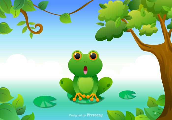 Free Cartoon Green Tree Frog Vector 700x490 Free Cartoon Green Tree Frog Vector