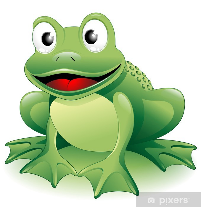 679x700 Rana Ranocchio Cartoon Frog Vector Wall Mural