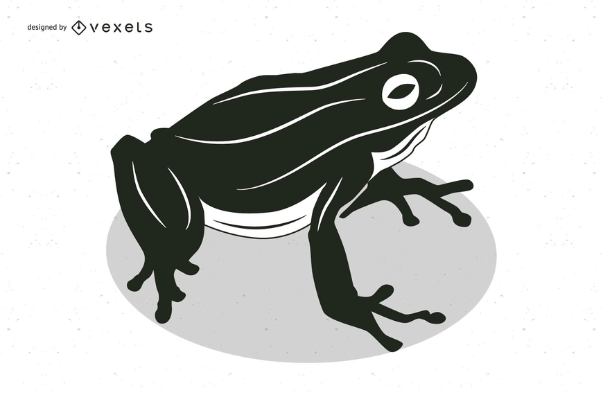 870x570 Black White Comic Style Frog