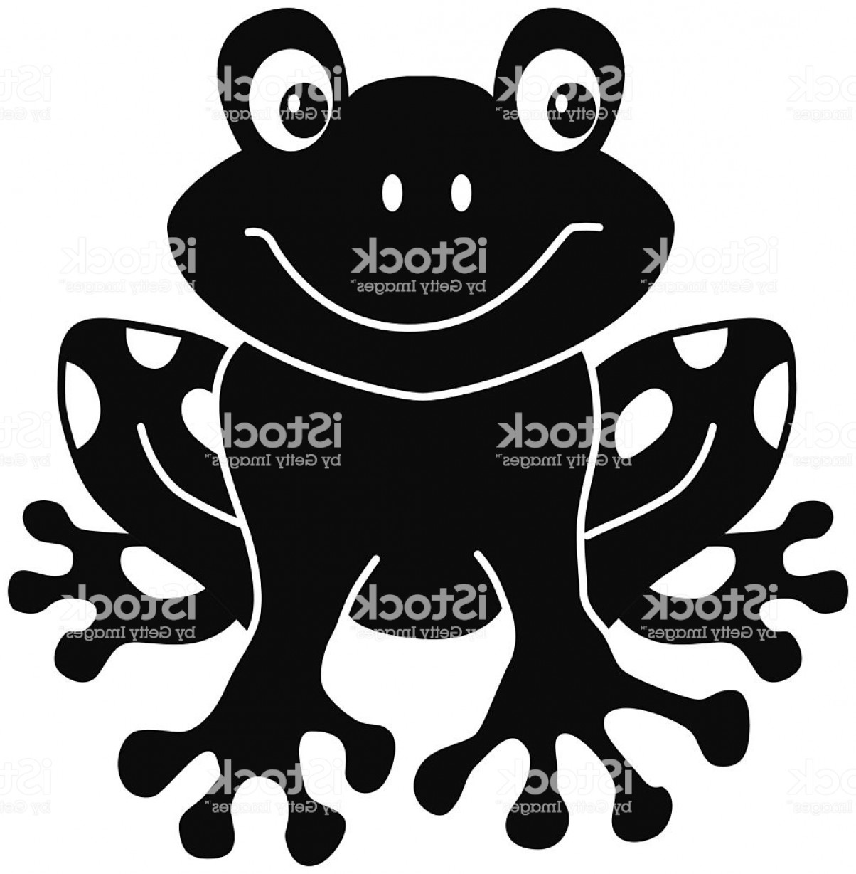 1204x1228 Vector Black And White Cartoon Frog Front View Gm Soidergi