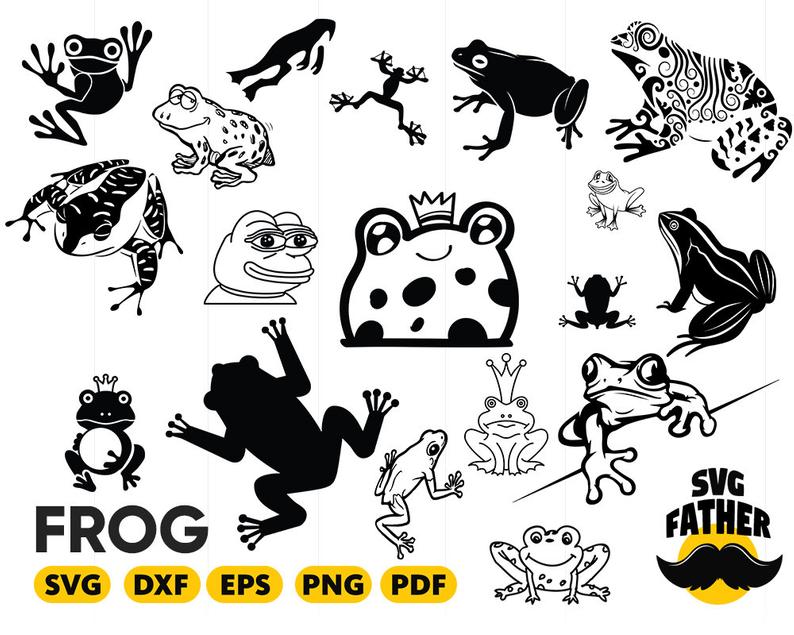 794x635 Frog Frog Clipart Frog Silhouette Frog Vector Frog Etsy
