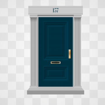360x360 House Open Door Vector Designs, Doors, Graphic, Creative House
