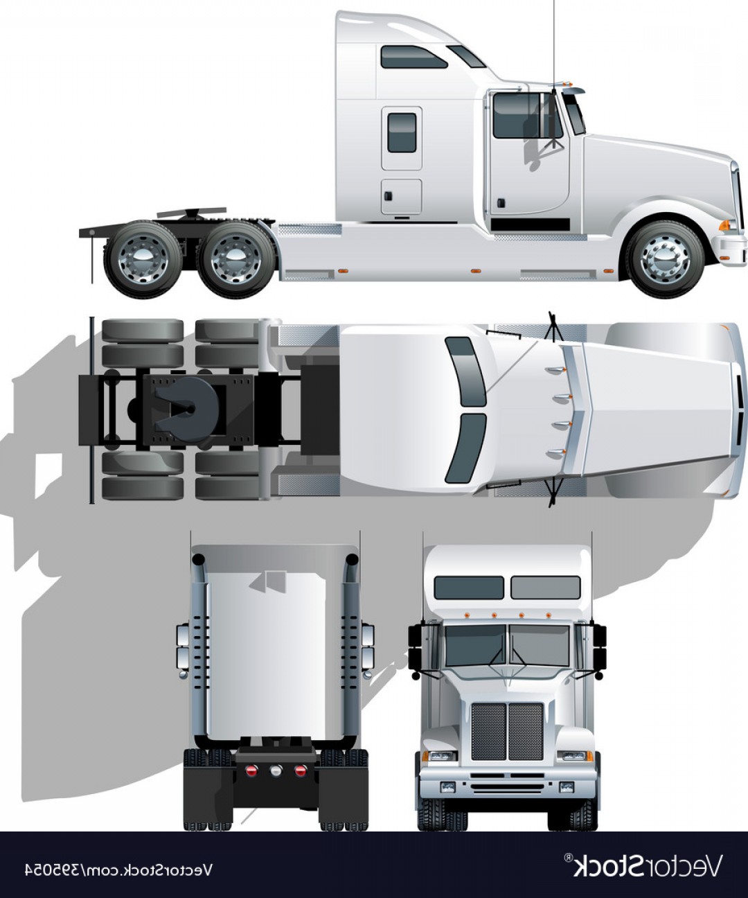 1080x1296 Semi Truck Front Vector Hoodamathrun