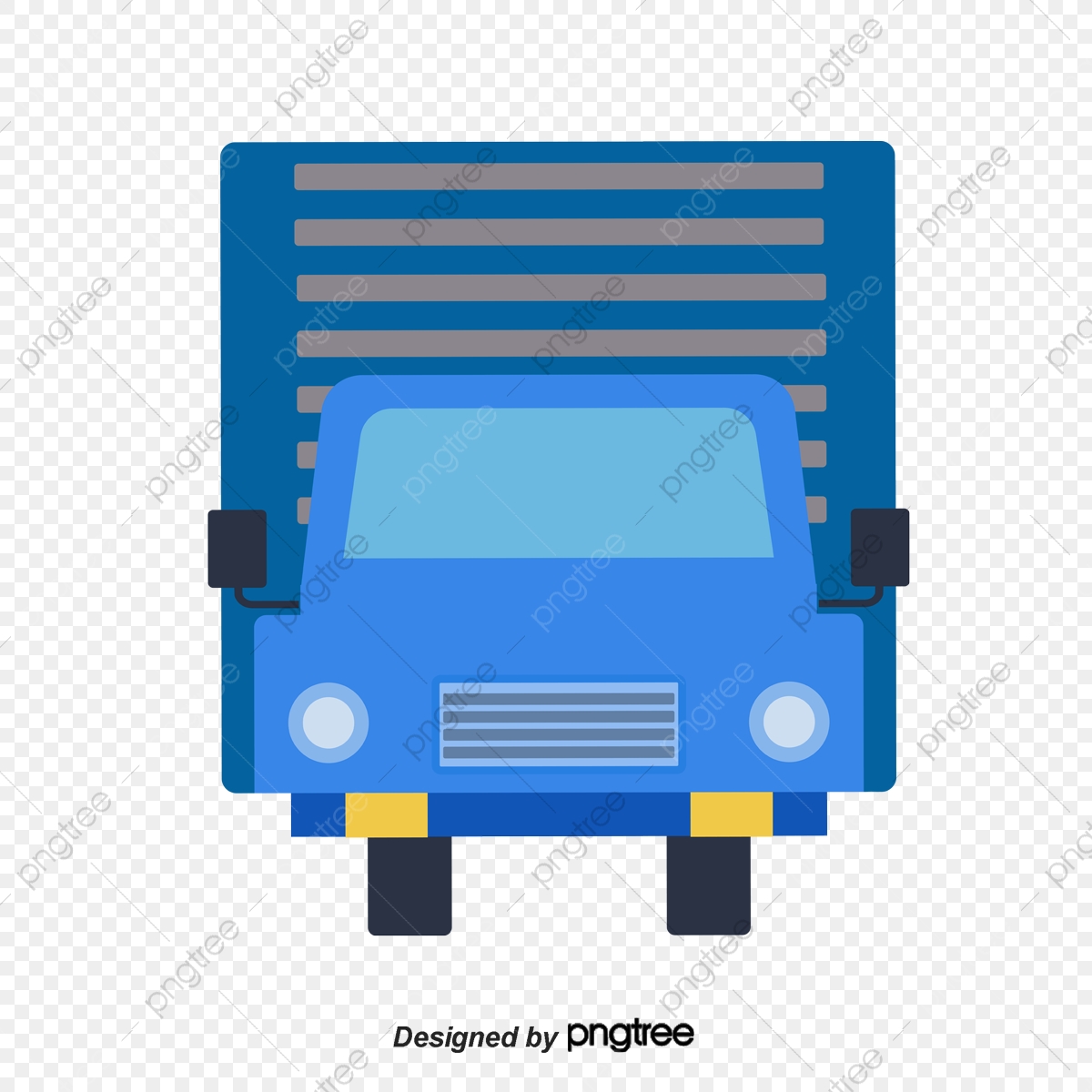 1200x1200 Blue Flat Front Truck, Blue Vector, Truck Vector, Truck Clipart