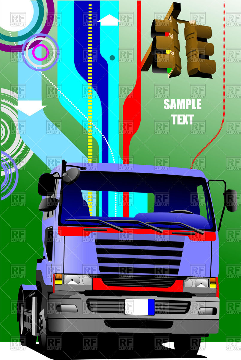 805x1200 Front View Of Prime Mover On Abstract Hi Tech Background