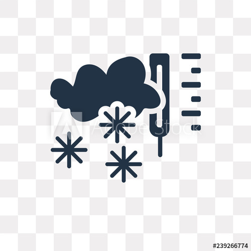 500x500 Frost Vector Icon Isolated On Transparent Background, Frost