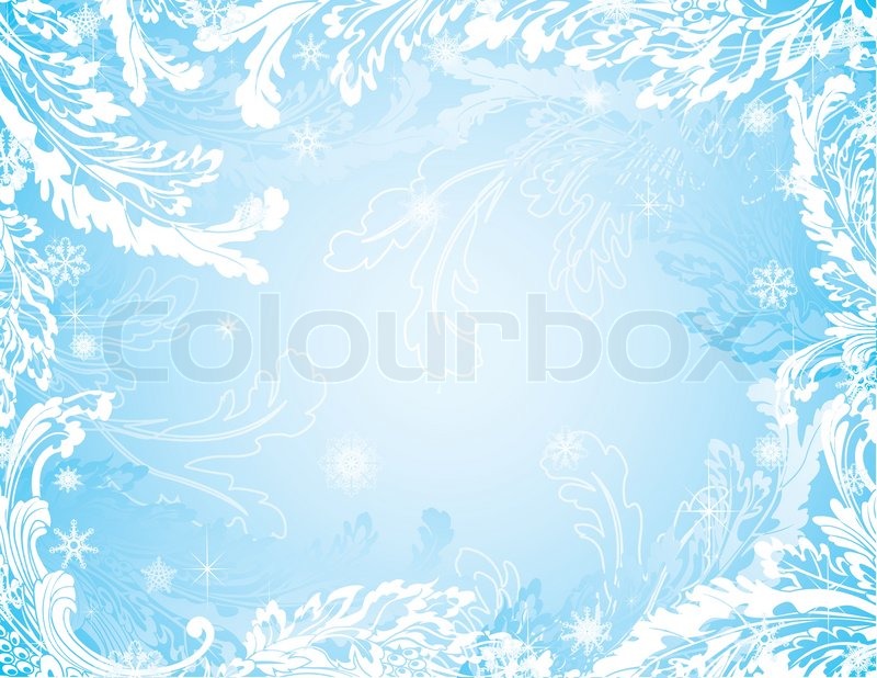Blue Frozen Winter Background With Stock Vector Colourbox 800x618 Blue Frozen Winter Background With Stock Vector Colourbox