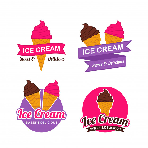 Ice Cream Logo Design Vector Vector Premium Download 626x626 Ice Cream Logo Design Vector Vector Premium Download