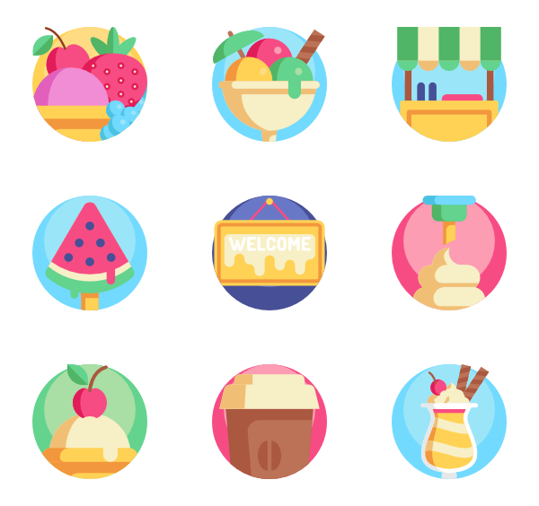 600x564 Frozen Food Icons