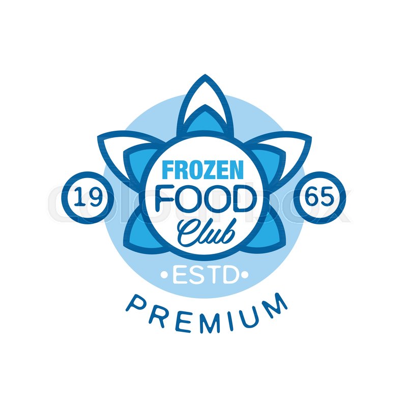 800x800 Frozen Food Club Premium Estd Stock Vector Colourbox