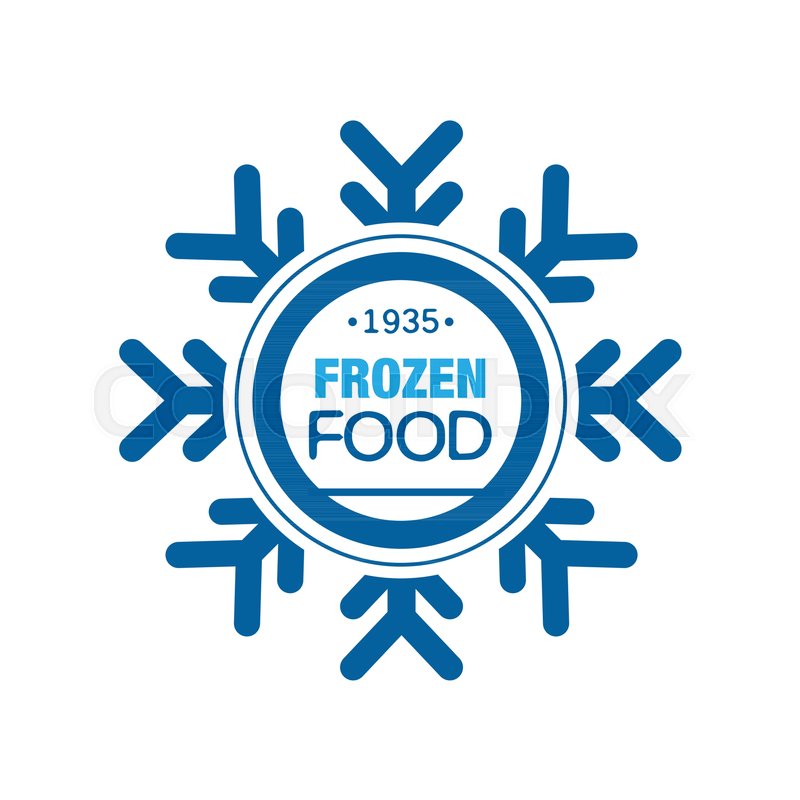 800x800 Frozen Food Since Abstract Label Stock Vector Colourbox