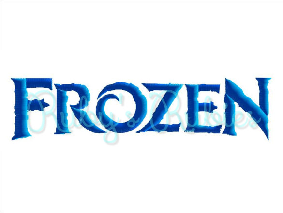 585x439 Frozen Font Free Vector Format Download Free