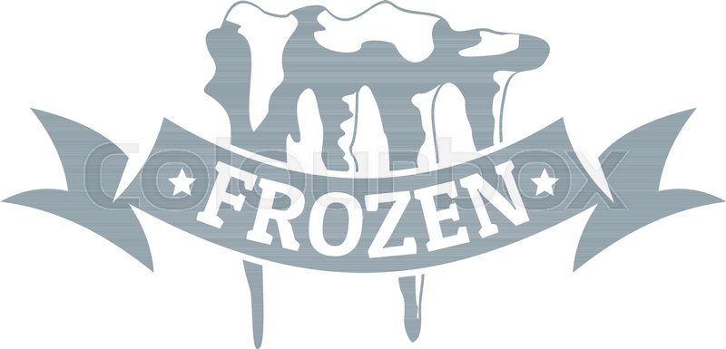 800x385 Frozen Logo Simple Illustration Of Stock Vector Colourbox