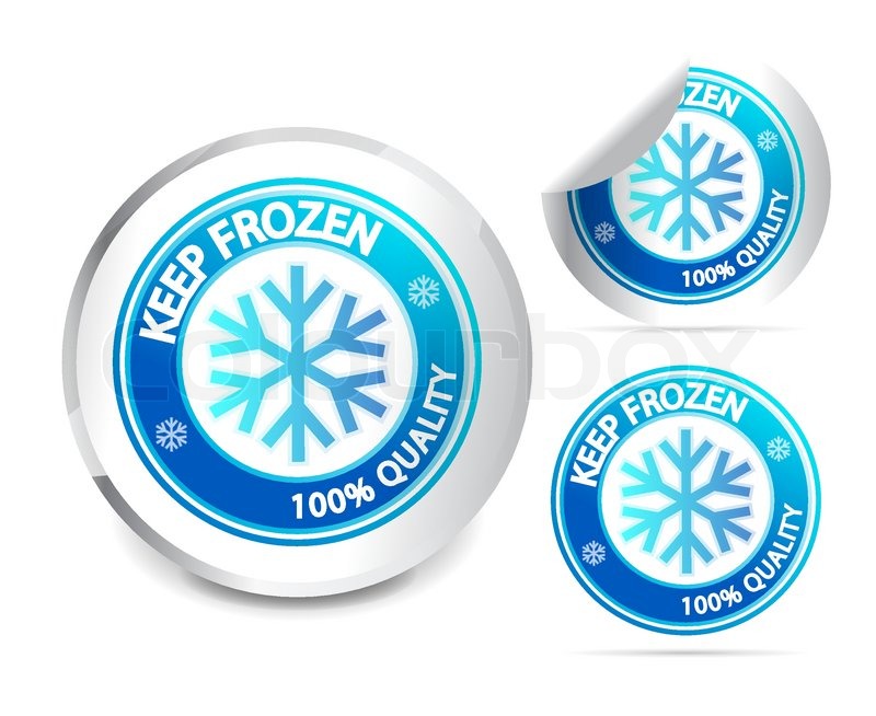 800x654 Vector Illustration Kepp Frozen Label Stock Vector Colourbox
