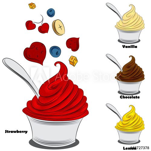 500x500 Frozen Yogurt With Toppings