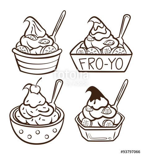 459x500 A Cup Of Frozen Yogurt Stock Image And Royalty Free Vector