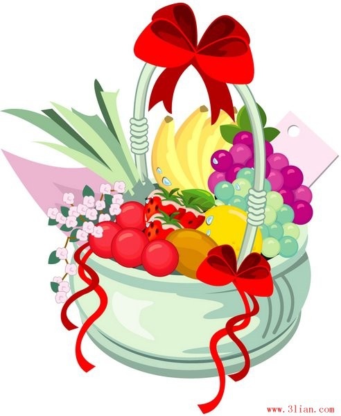 Fruits Basket Vector Free Vector In Adobe Illustrator 492x600 Fruits Basket Vector Free Vector In Adobe Illustrator