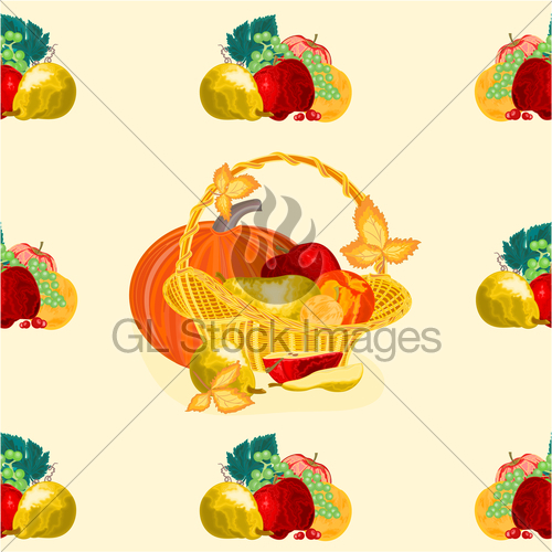Seamless Texure Fruit Basket Vector Gl Stock Images 500x500 Seamless Texure Fruit Basket Vector Gl Stock Images