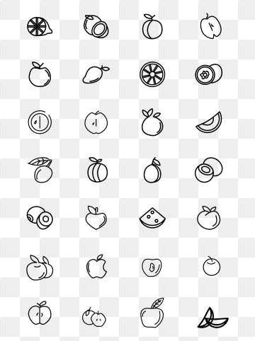 Fruit Icon Vector at Vectorified.com | Collection of Fruit Icon Vector ...