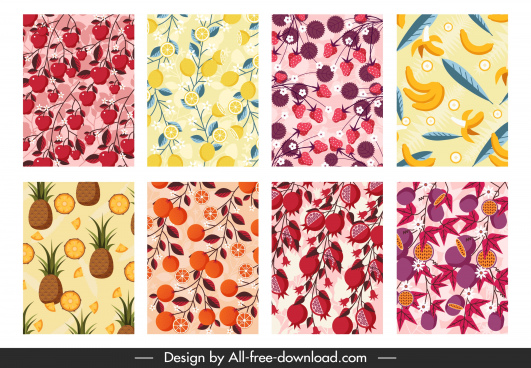 Fruit Pattern Free Vector Download 531x368 Fruit Pattern Free Vector Download