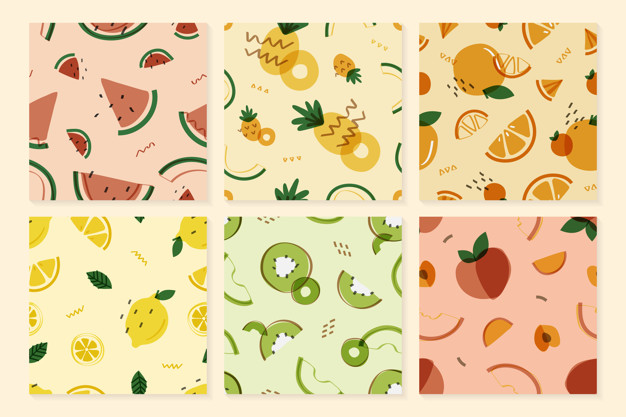 Fruits Memphis Style Pattern Vector Free Download 626x417 Fruits Memphis Style Pattern Vector Free Download