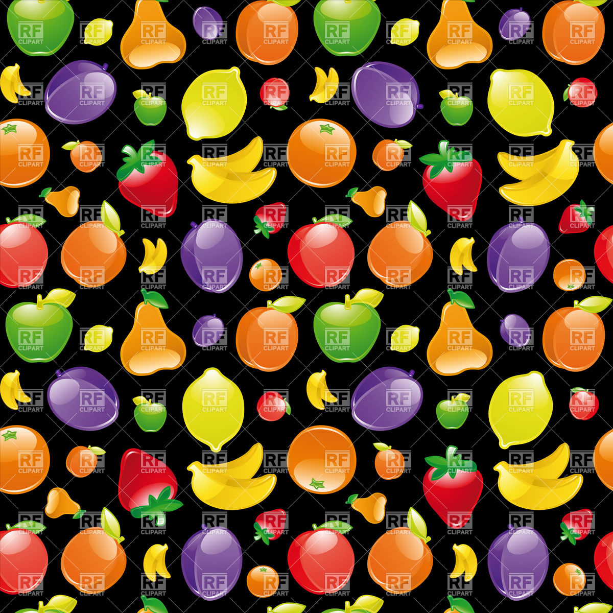 Seamless Fruit Pattern 1200x1200 Seamless Fruit Pattern