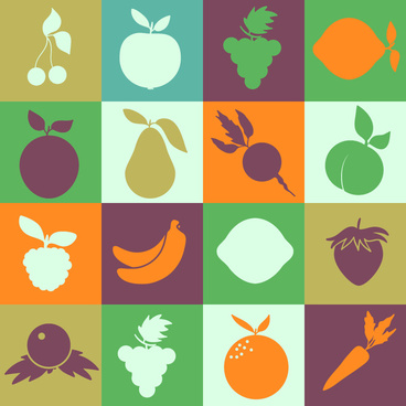 368x368 Fruits Silhouette Vector Free Free Vector Download