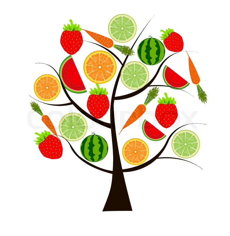 Fruit Tree For Your Design Vector Stock Vector Colourbox 783x800 Fruit Tree For Your Design Vector Stock Vector Colourbox