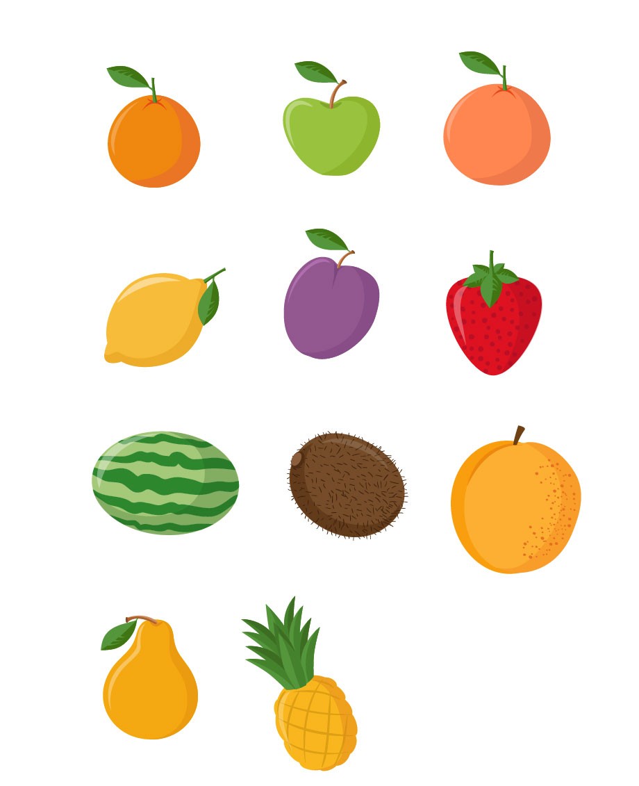 Fruit Vector At Vectorified.com | Collection Of Fruit Vector Free For ...