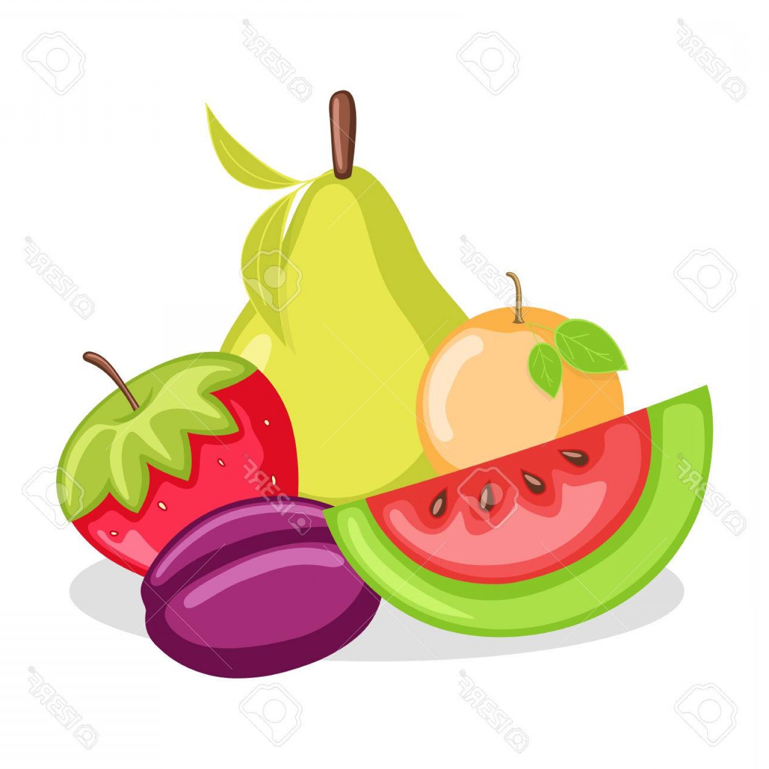 1560x1560 Photostock Vector Delicious Mix Fruits Vector Cqrecords