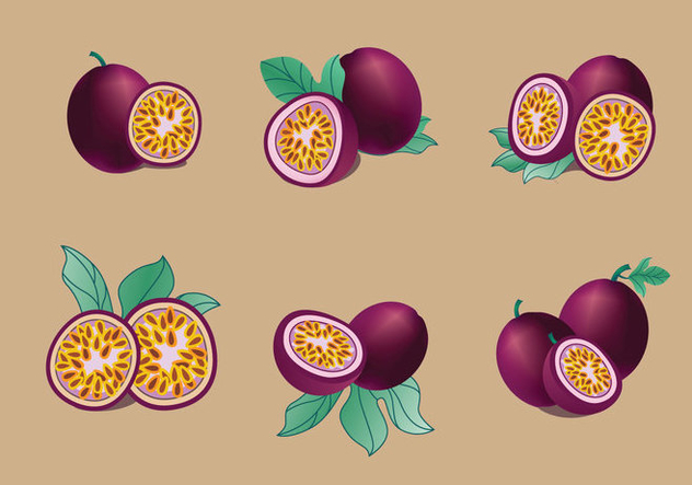 Passion Fruit Vector Pack Free Vector Download Cannypic 632x443 Passion Fruit Vector Pack Free Vector Download Cannypic